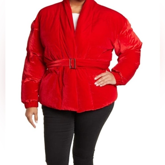 GORGEOUS Azalea Wang puffer coat size 3x. Red, NWT - Picture 2 of 10